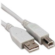 Compucessory Compucessory 11150 USB 2.0 A/B Device Cable, 6'L, Gray 11150